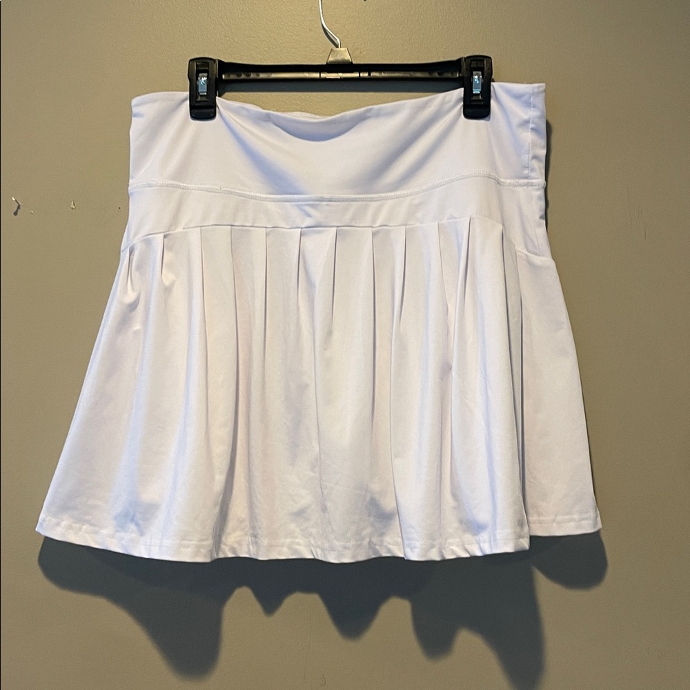 White Pleated Tennis Skirt